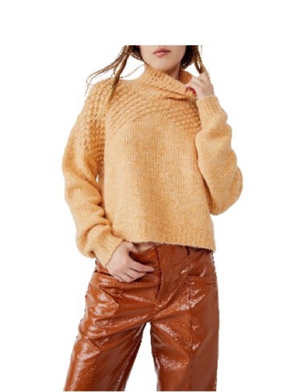 Free People
Bradley Turtleneck Sweater - Camel Heather
